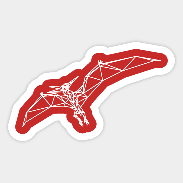 Funny Pterodactyl Dinosaur Sticker by DimDom